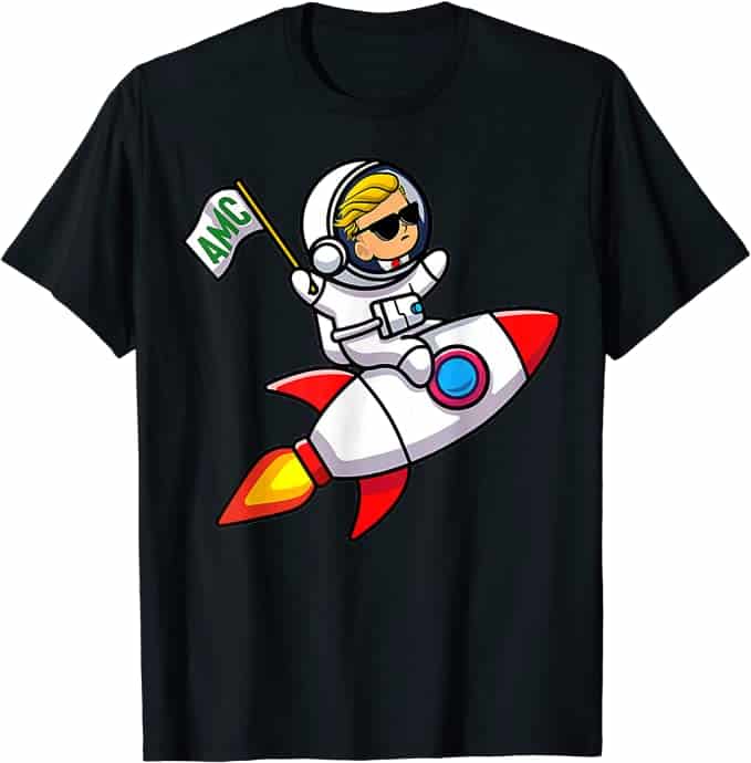 Wallstreet bets t shirt regarding AMC stock.