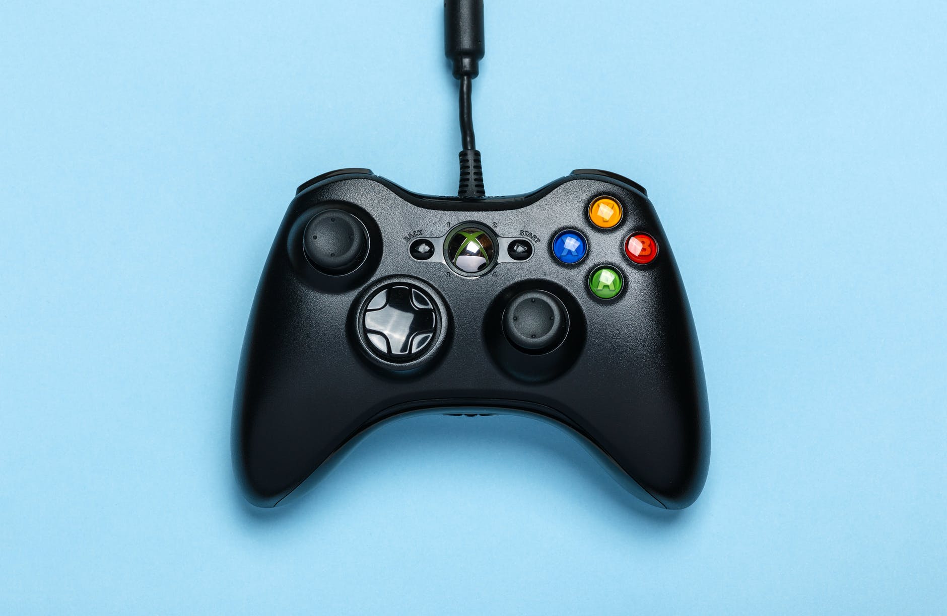 black microsoft xbox game controller