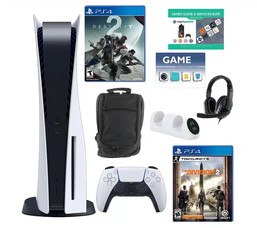 PS5 Console w/ 2 Games, Accessories & 2 Vouchers in Stock QVC.