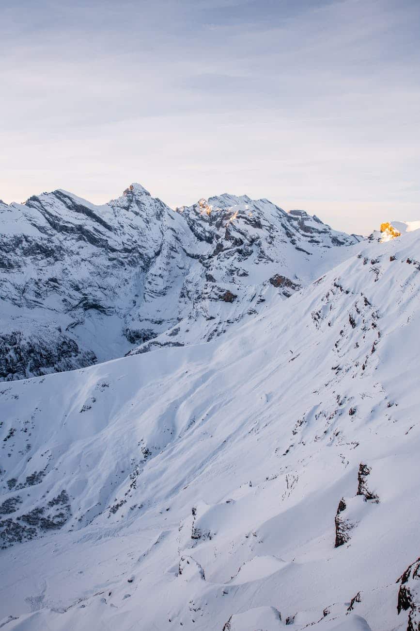 snow covered mountain