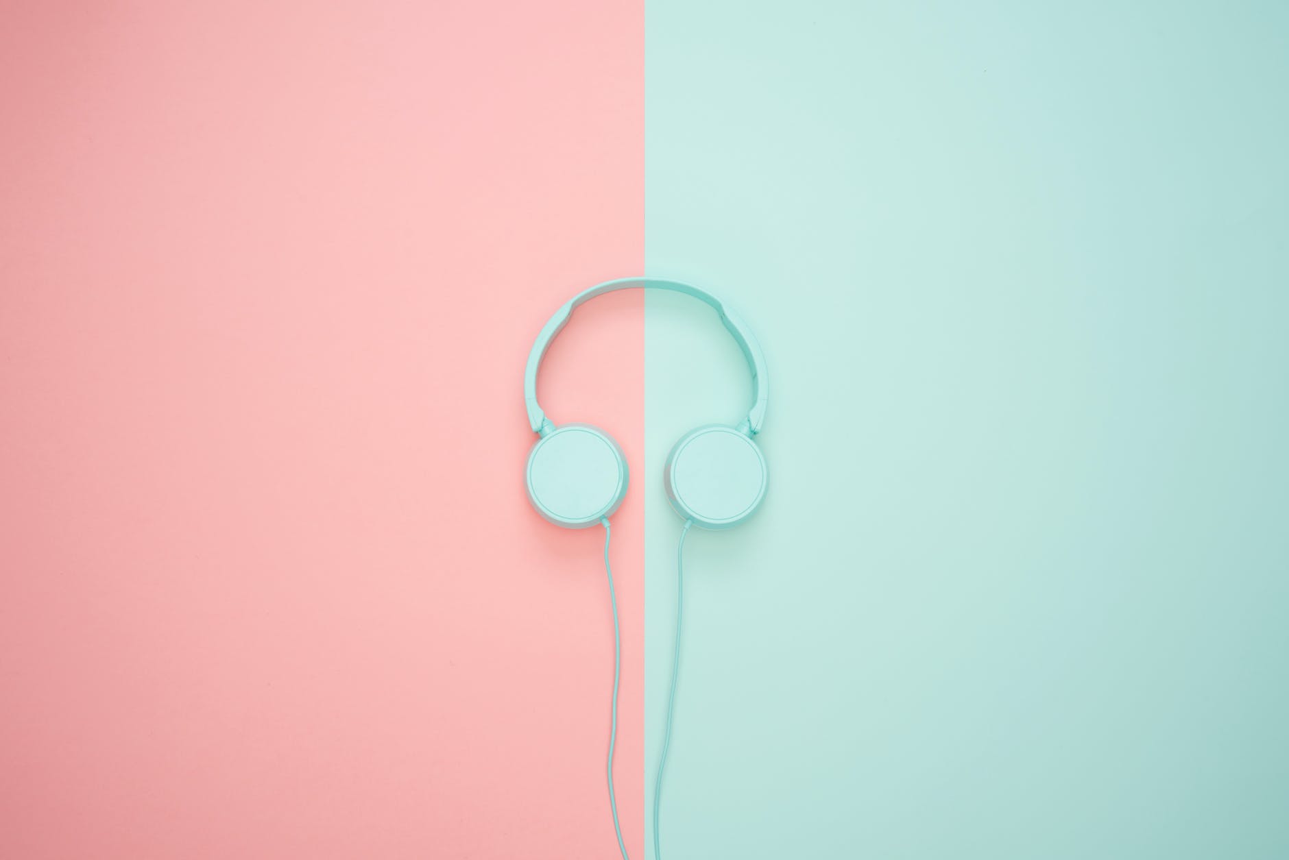 blue headphone