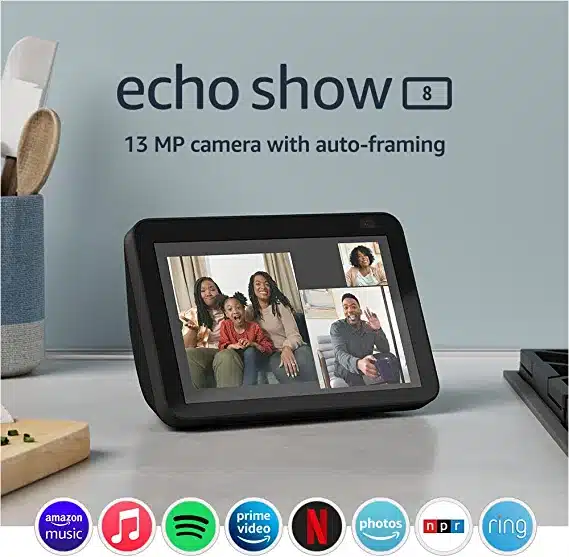 Echo Show 8 (1st Gen, 2019 release) Charcoal on sale today