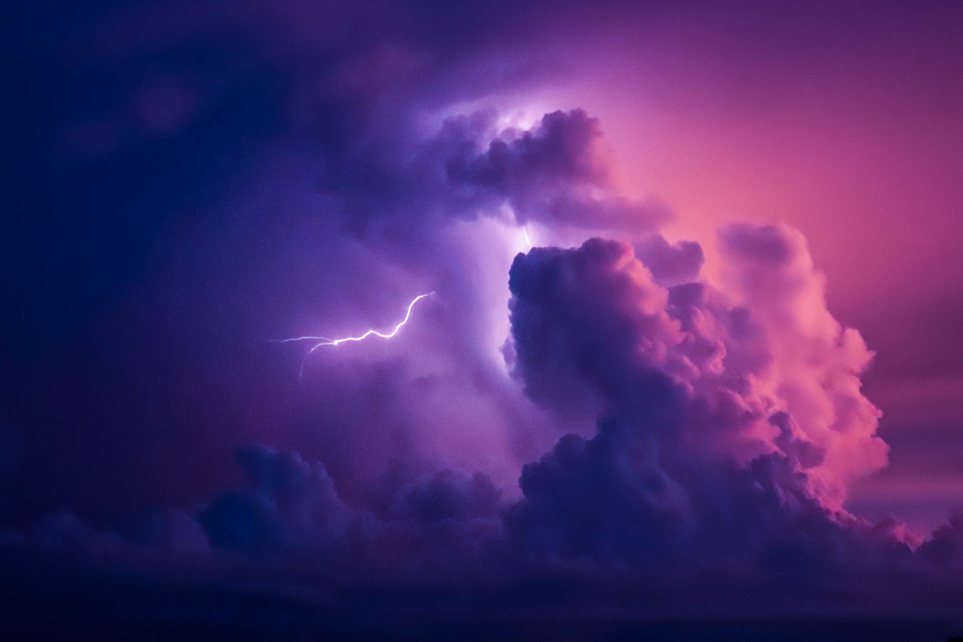 scenic view of a lightning in the sky