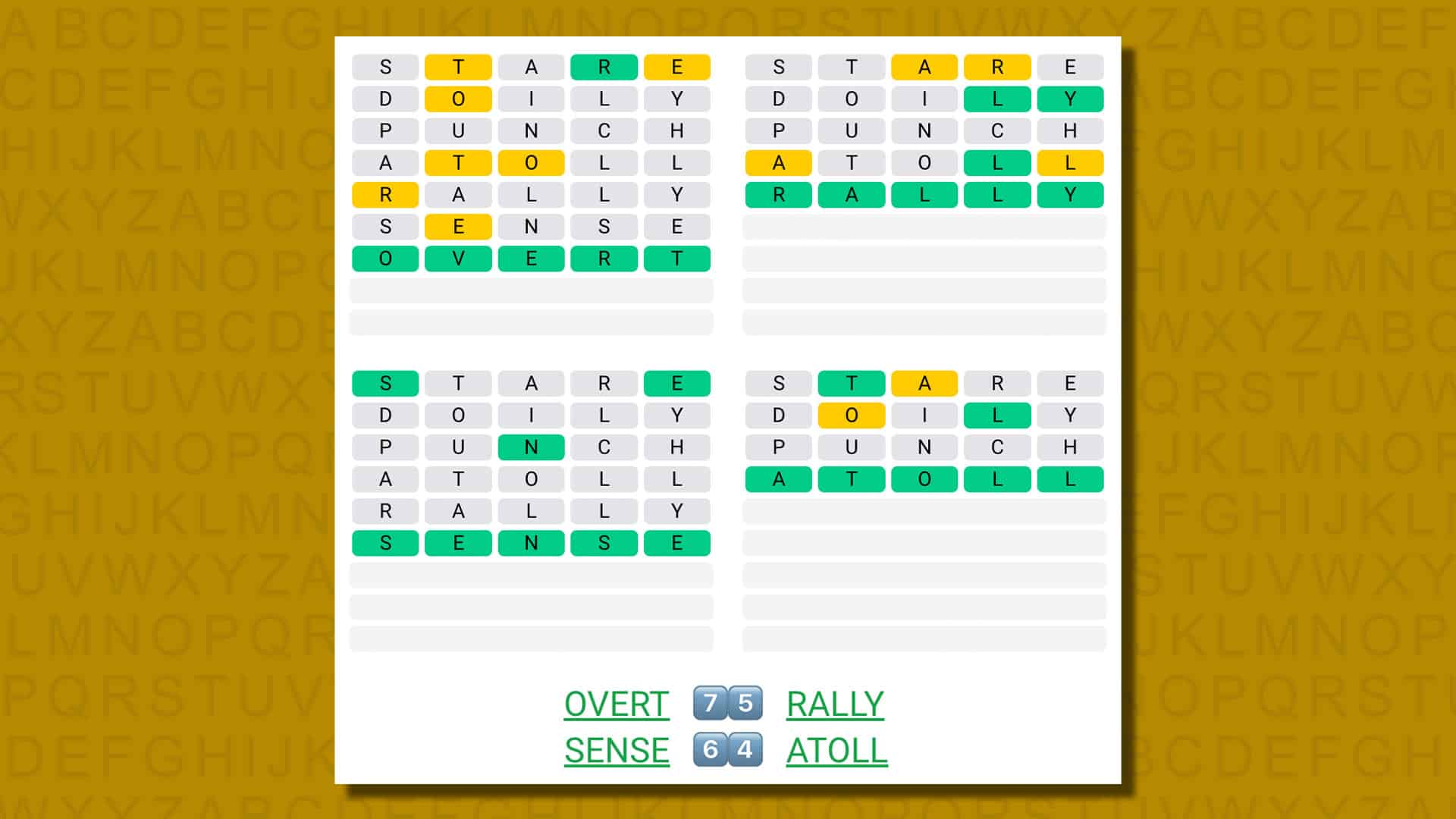 Quordle today – hints and answers for Thursday, August 10 (game #563)