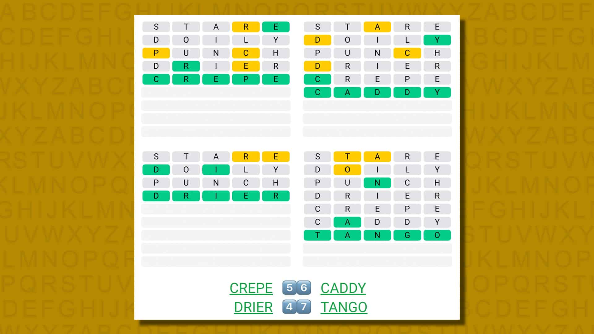 Quordle today – hints and answers for Tuesday, August 8 (game #561)