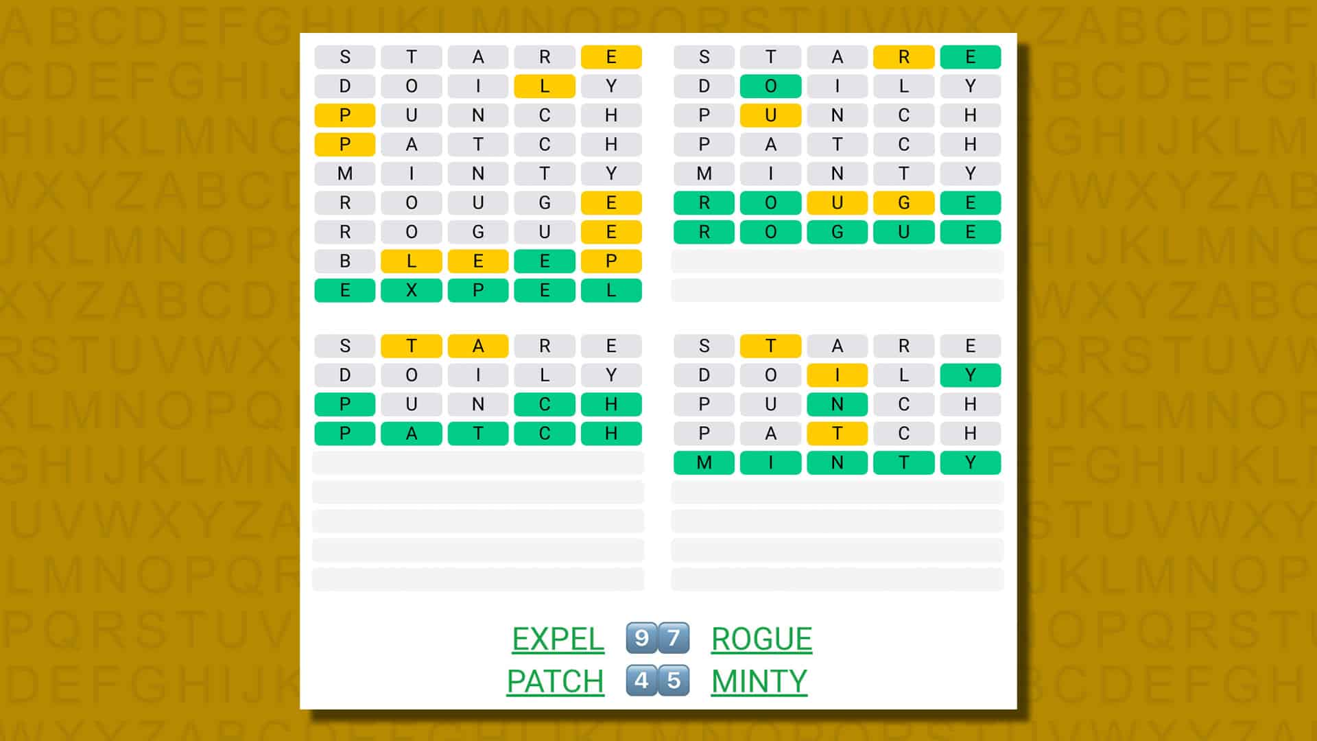 Quordle today – hints and answers for Friday, August 18 (game #571)