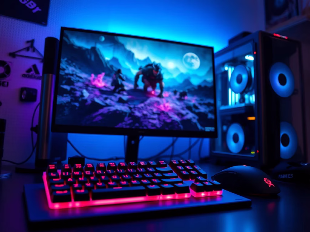 gaming computer station