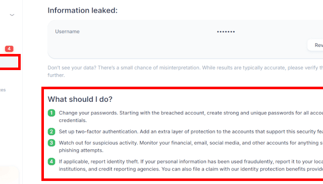 Nord Security then offers independent identity theft defense.